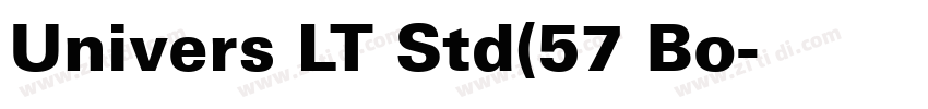 Univers LT Std(57 Bo字体转换 Univers LT Std(57 Bo字体转换